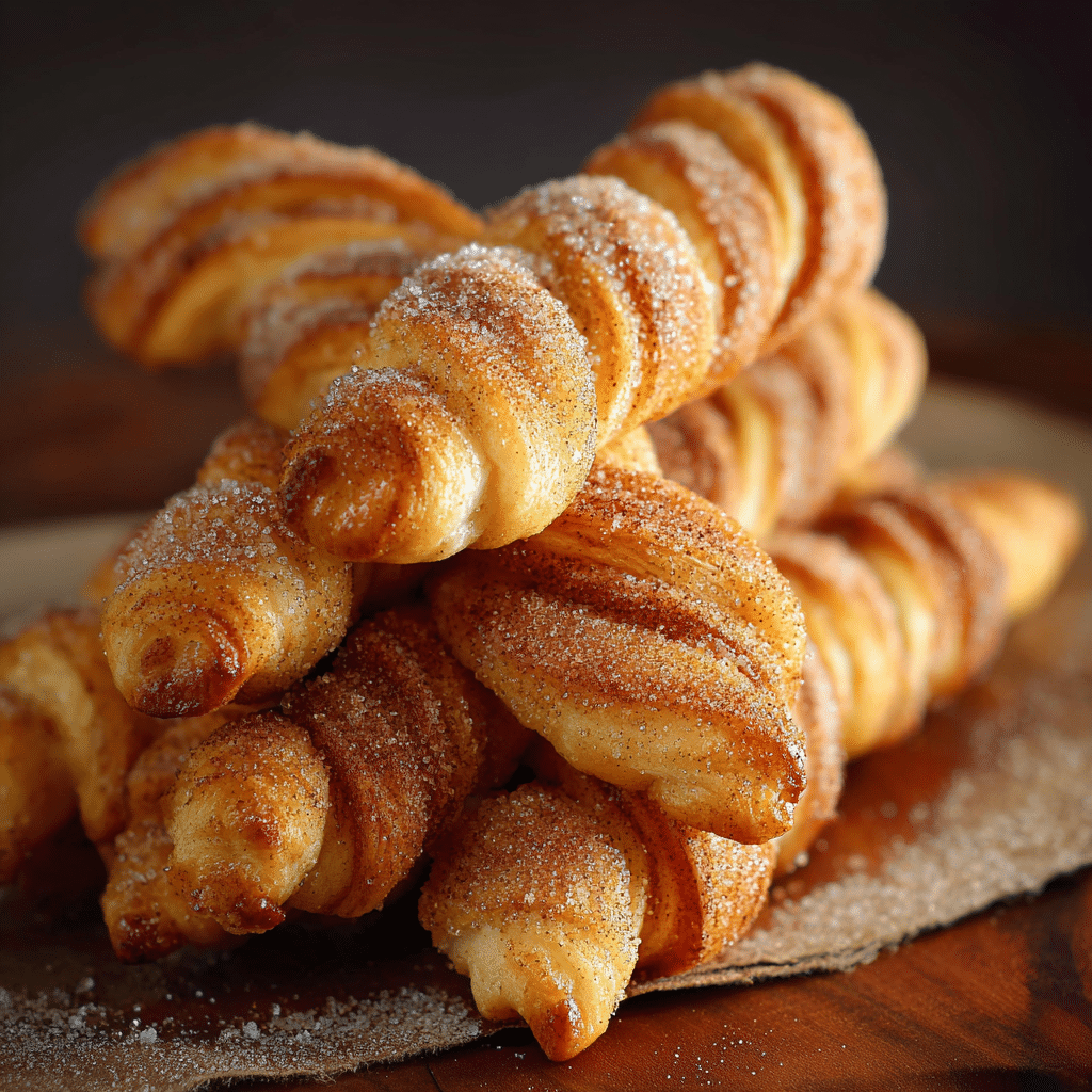 Crescent Roll Cinnamon Twists