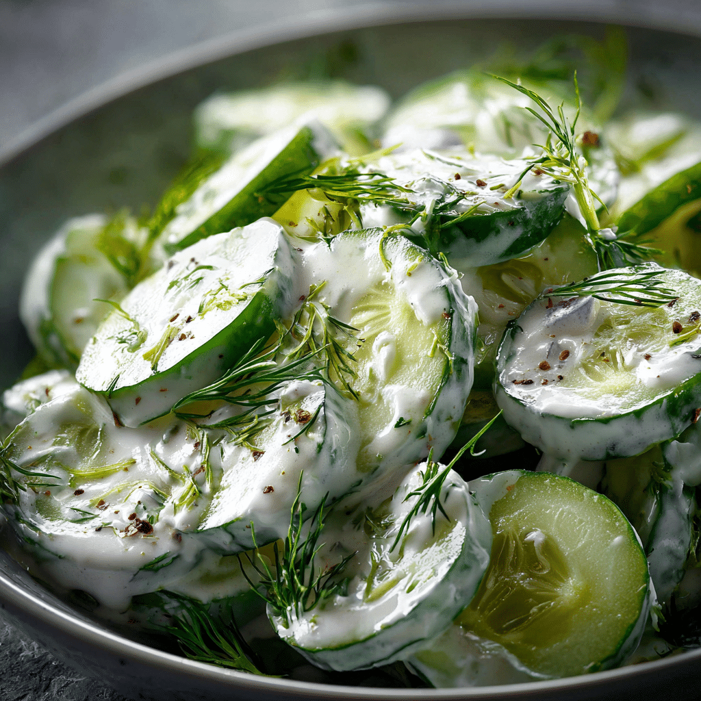 Cucumber Dill Yogurt Salad