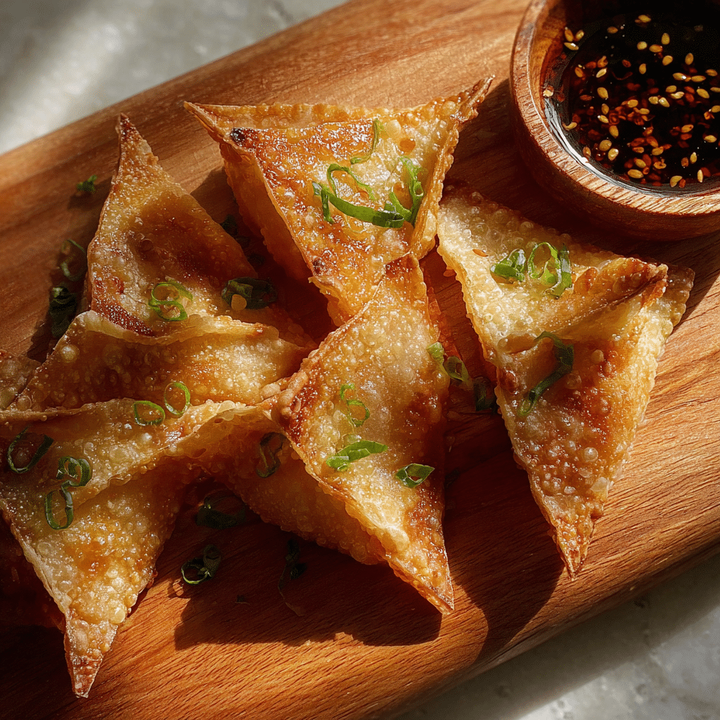 Easy Rice Paper Crab Rangoons