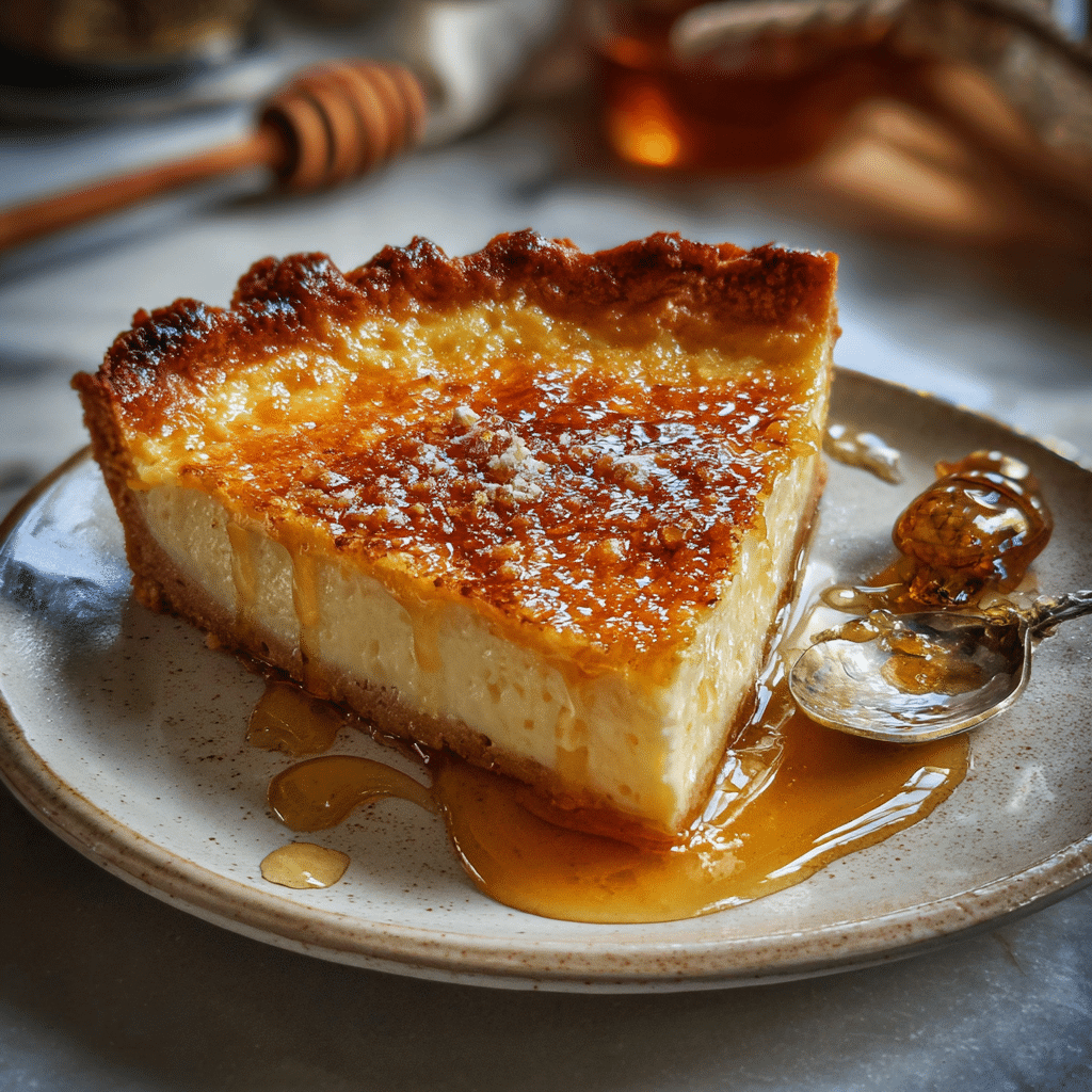 Golden Honey & Ricotta Pie (Melopita)