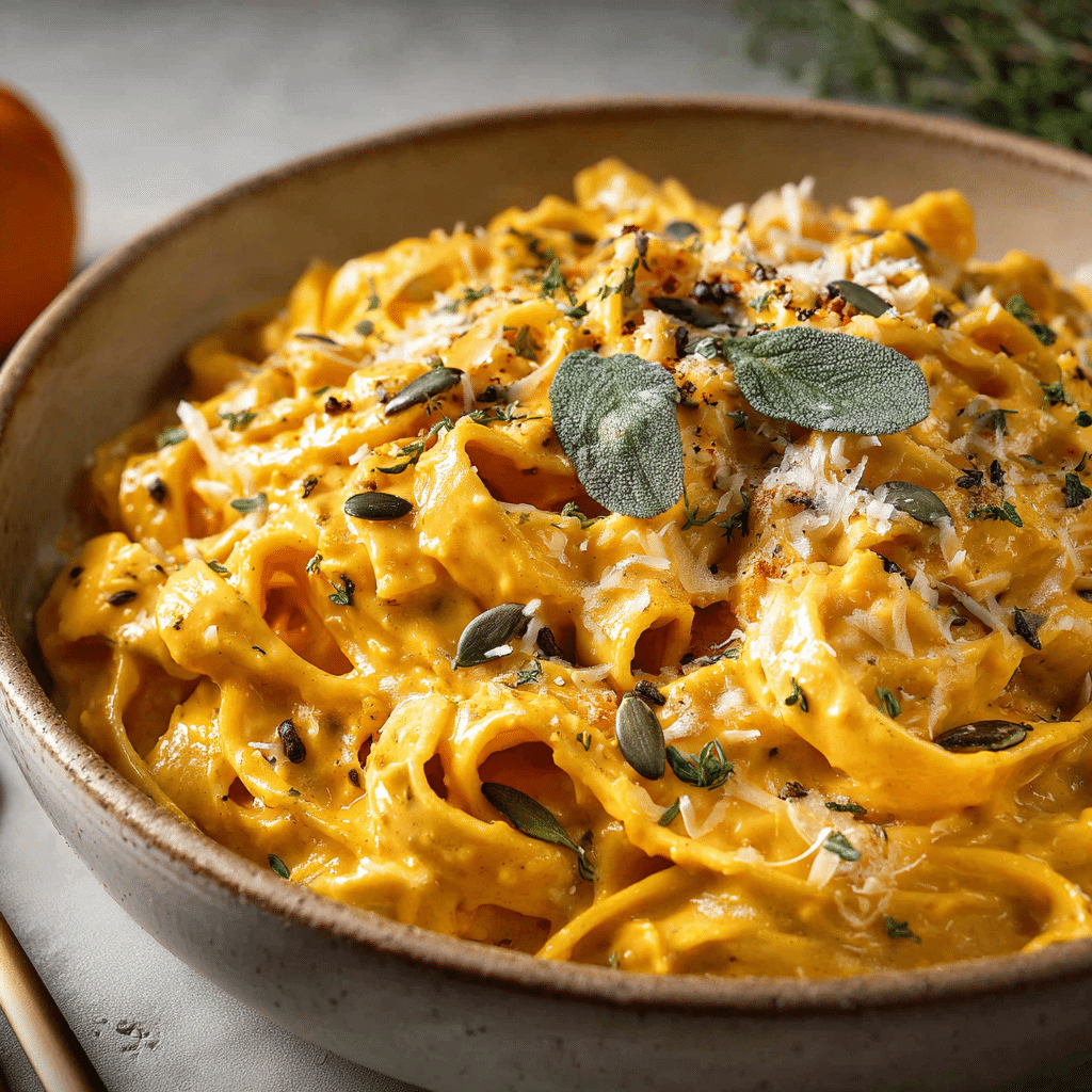 Pumpkin Alfredo Pasta