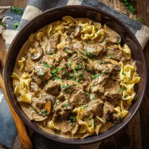 Rich Creamy Beef Stroganoff