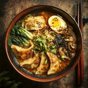 Savory Dumpling Ramen Bowl