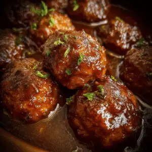 Slow Cooker Salisbury Steak Meatballs