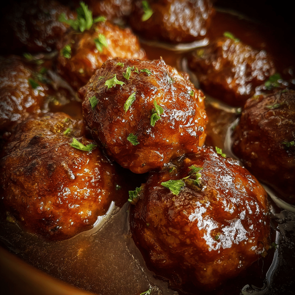Slow Cooker Salisbury Steak Meatballs