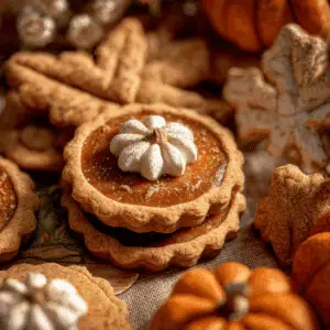Thanksgiving Cookies With Pumpkin Pie Filling And Fall Shortbread Base