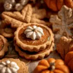 Thanksgiving Cookies With Pumpkin Pie Filling And Fall Shortbread Base