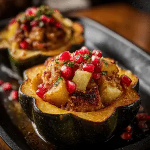 Apple Stuffed Acorn Squash