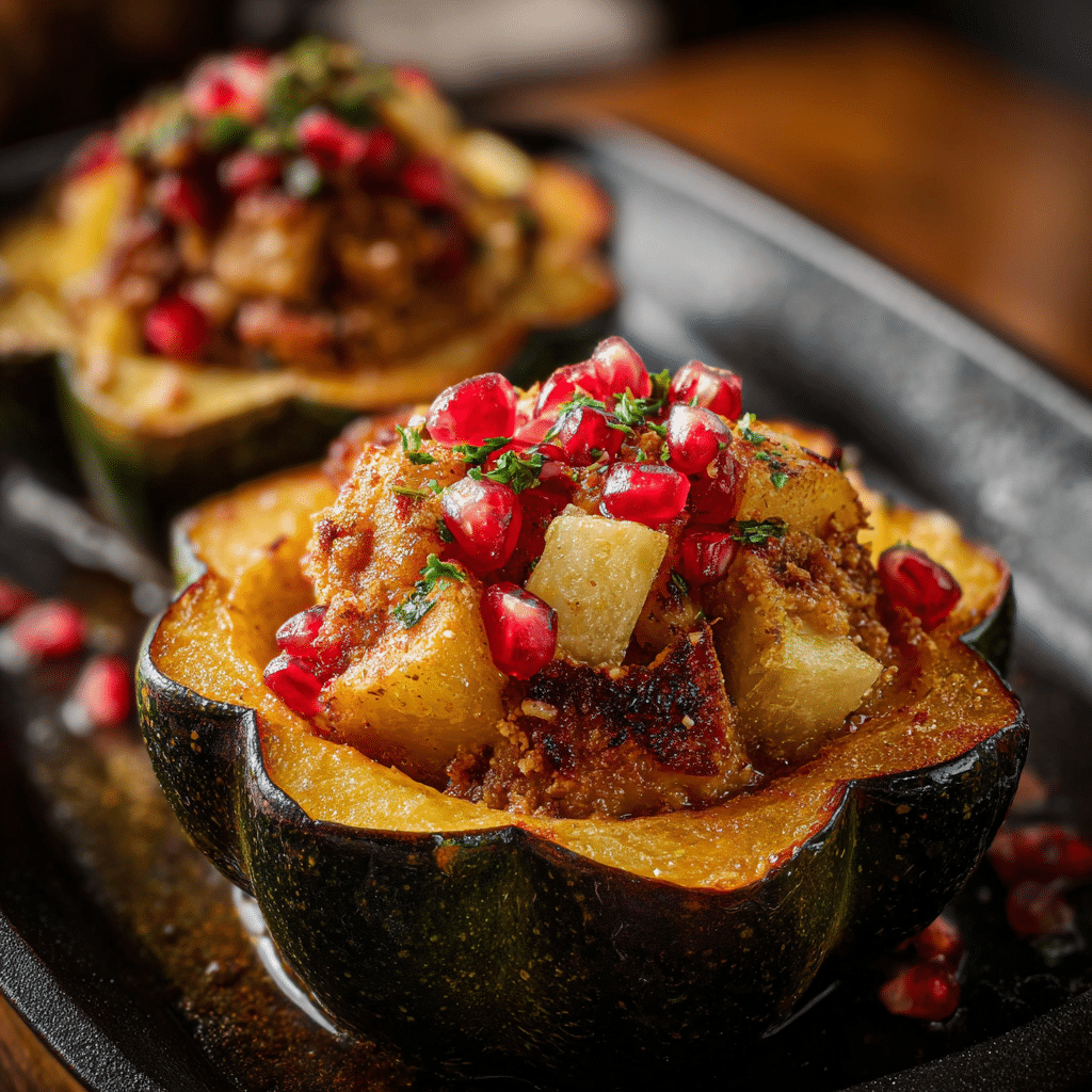 Apple Stuffed Acorn Squash