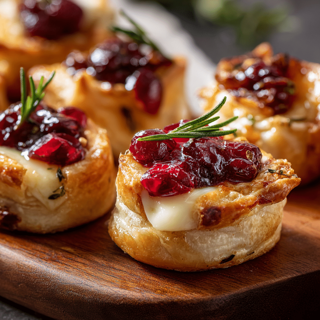 Baked Cranberry Brie Bites
