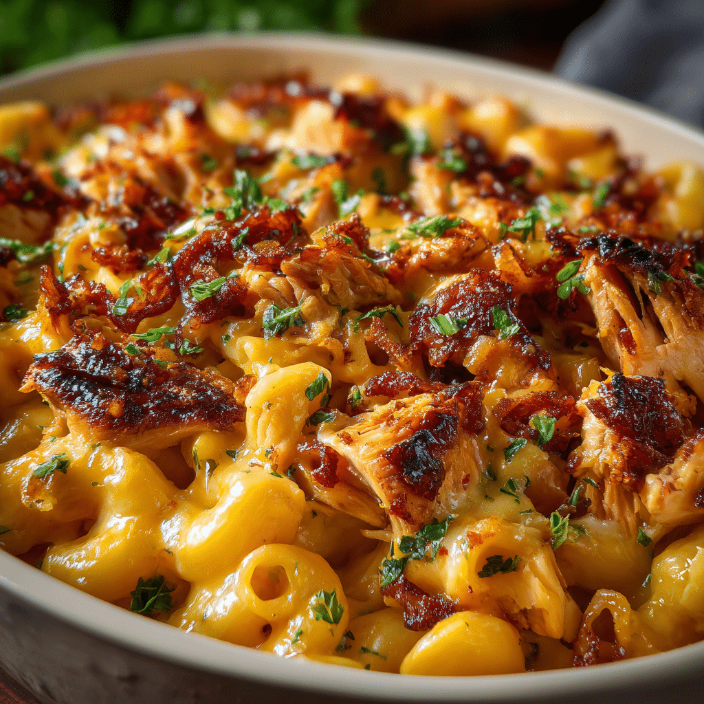 BBQ Chicken Mac and Cheese