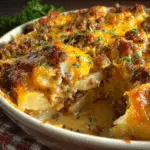 Cheesy Hamburger Potato Casserole