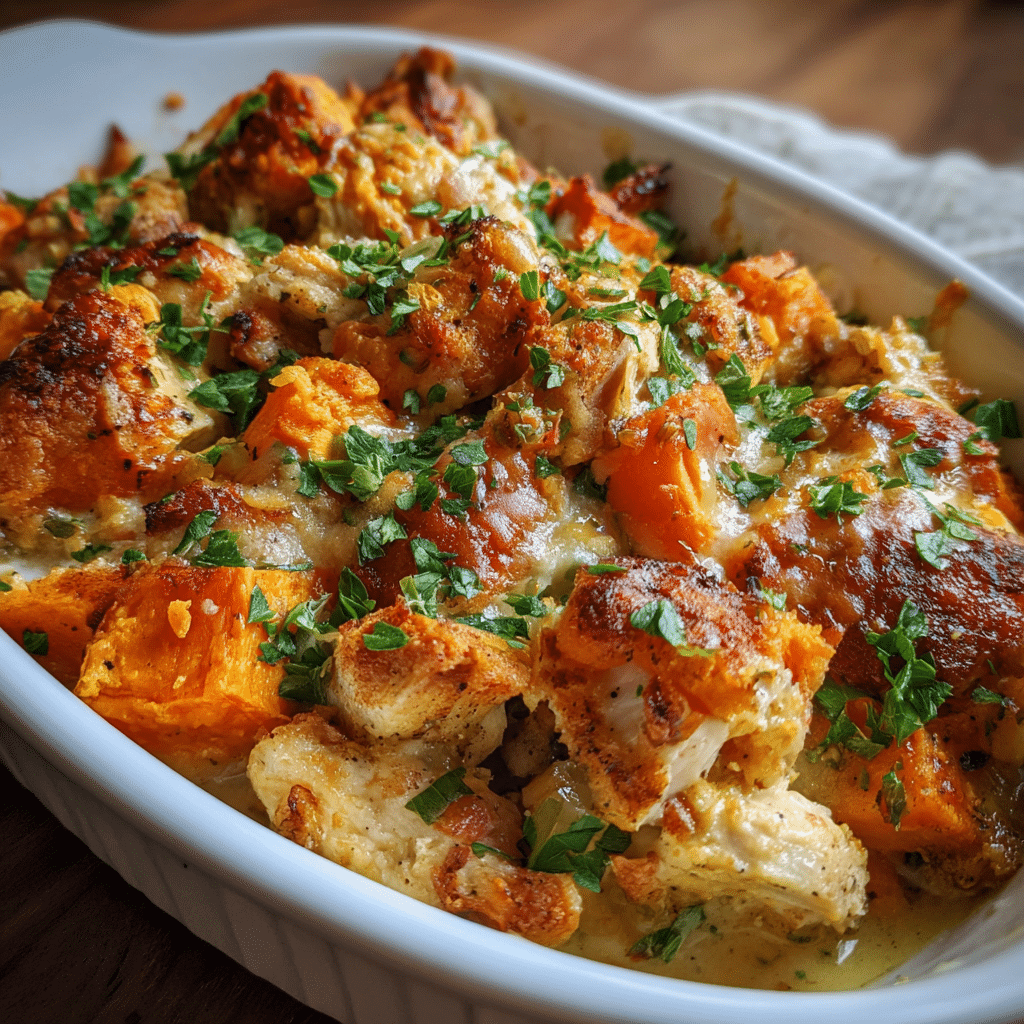 Chicken & Sweet Potato Casserole