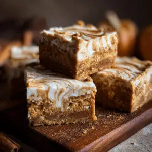 Cottage Cheese Pumpkin Spice Cake Bars