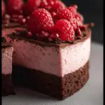 Dark Chocolate Raspberry Mousse Cake