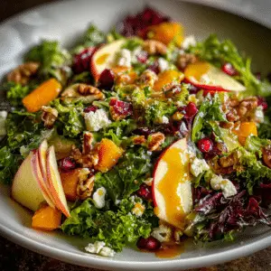 Fall Salad with Apple Cider Vinaigrette