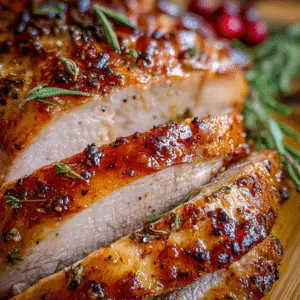Maple Glazed Boneless Turkey Breast Roast