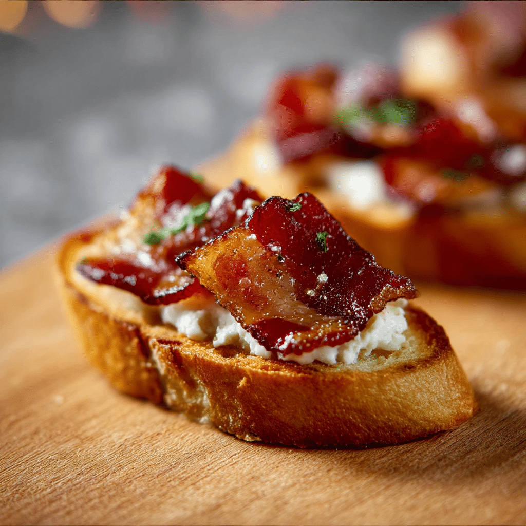 Million Dollar Bacon Crostini