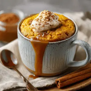 Pumpkin Cinnamon Cottage Cheese Mug Cake
