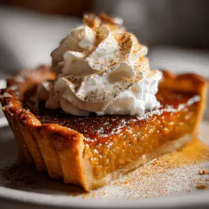 Pumpkin Pie Brûlée with Bourbon Vanilla Whipped Cream