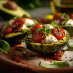 Caprese Stuffed Avocado