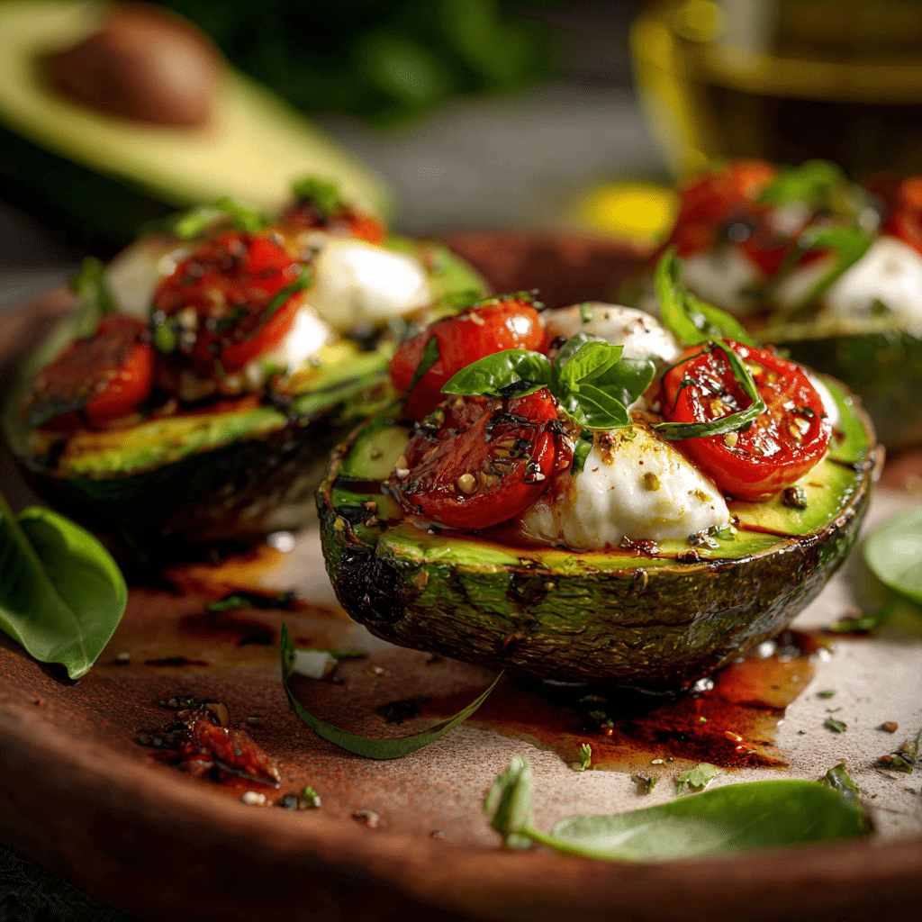 Caprese Stuffed Avocado