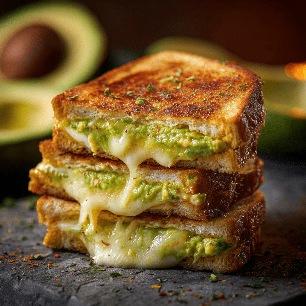 Creamy Avocado Grilled Cheese