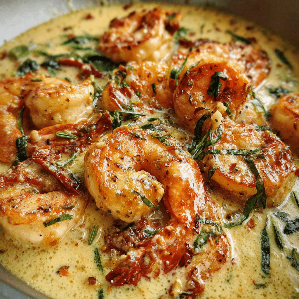 Creamy Tuscan Garlic Shrimp