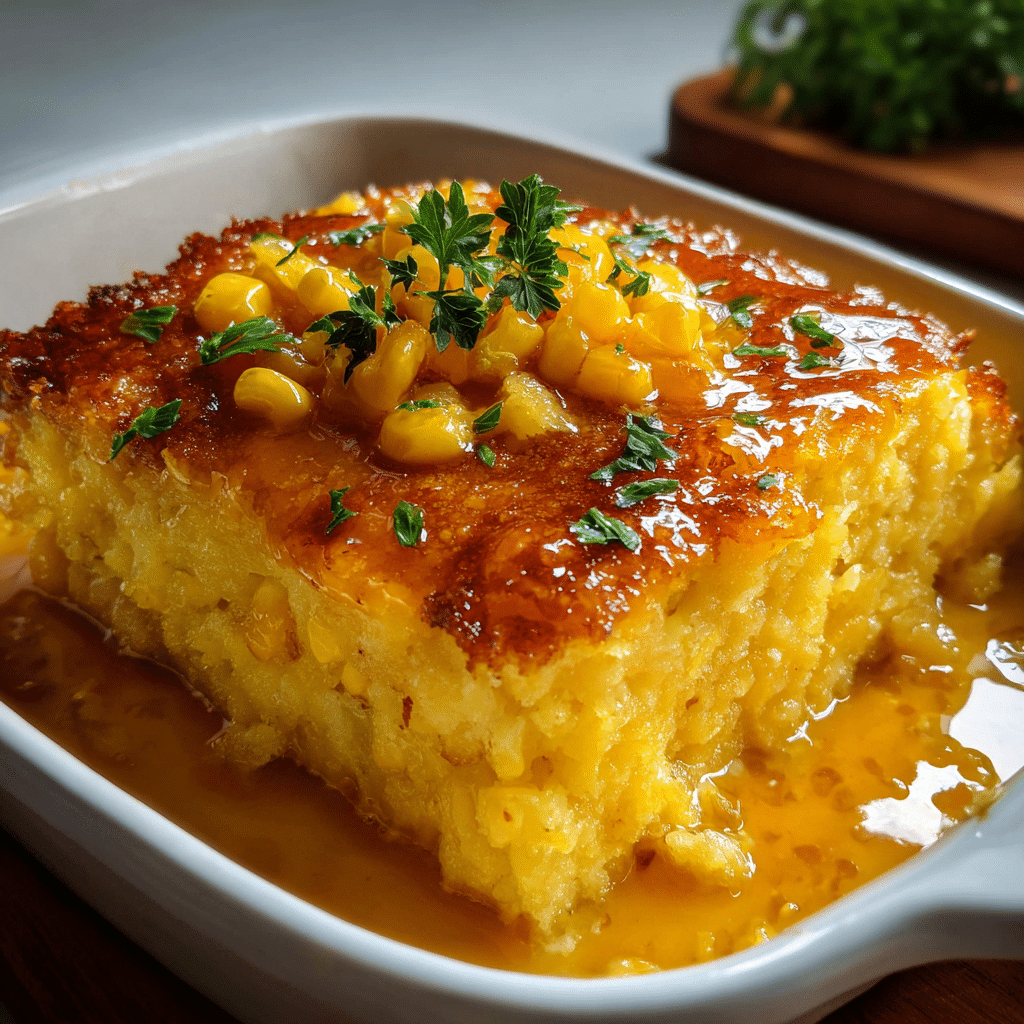 Honey Glazed Corn Casserole
