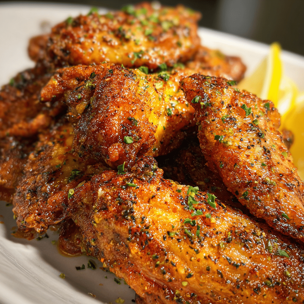 Lemon Pepper Chicken Wings