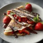 Nutella Strawberry Crepes