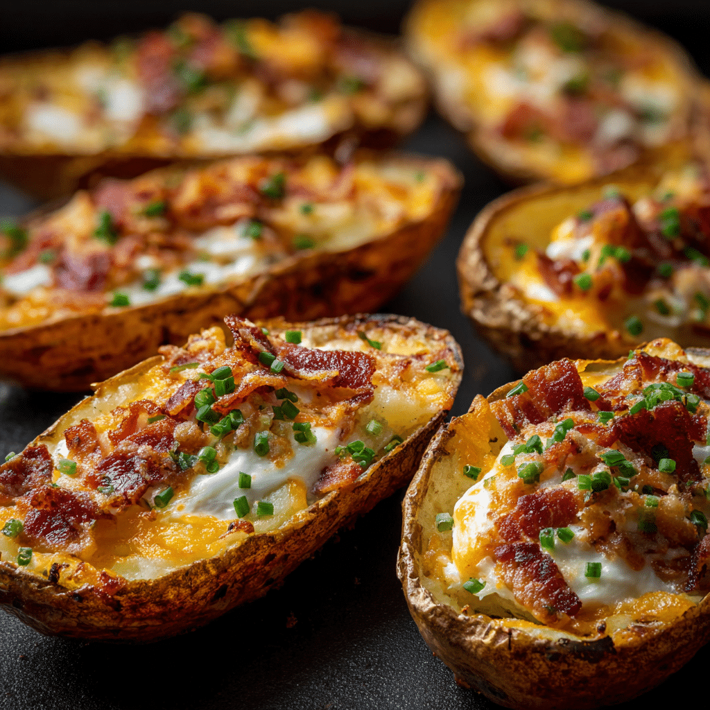 Oven Baked Potato Skins