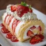 Strawberry Shortcake Cheesecake Roll
