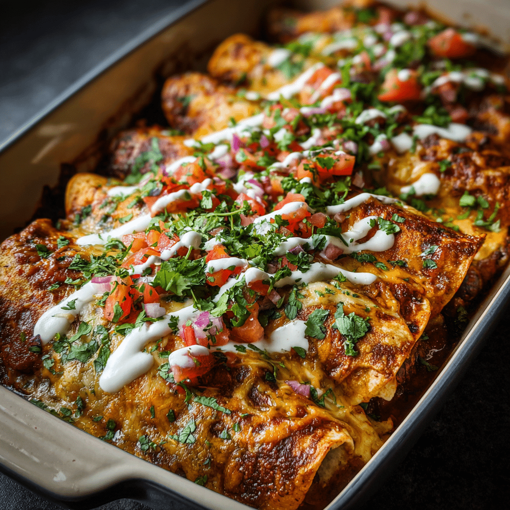 Sweet Potato and Black Bean Enchiladas