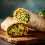 Vegan Hummus Avocado Wrap
