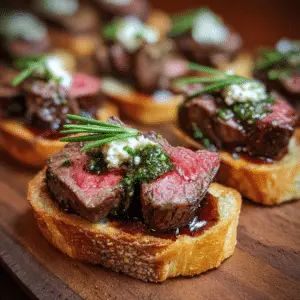 Beef Tenderloin Crostini