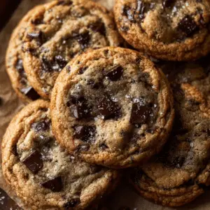 Brown Butter Sourdough Chocolate Chip Cookies
