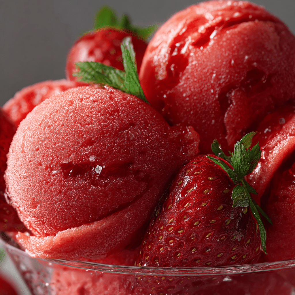 Fresh Strawberry Sorbet