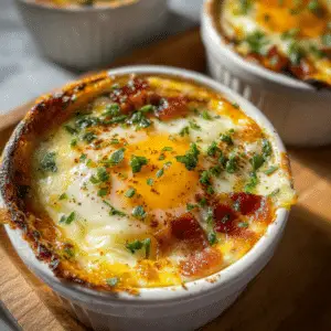 High Protein Baked Egg Bowls