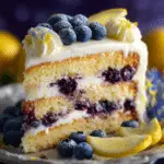 Lemon Blueberry Layer Cake
