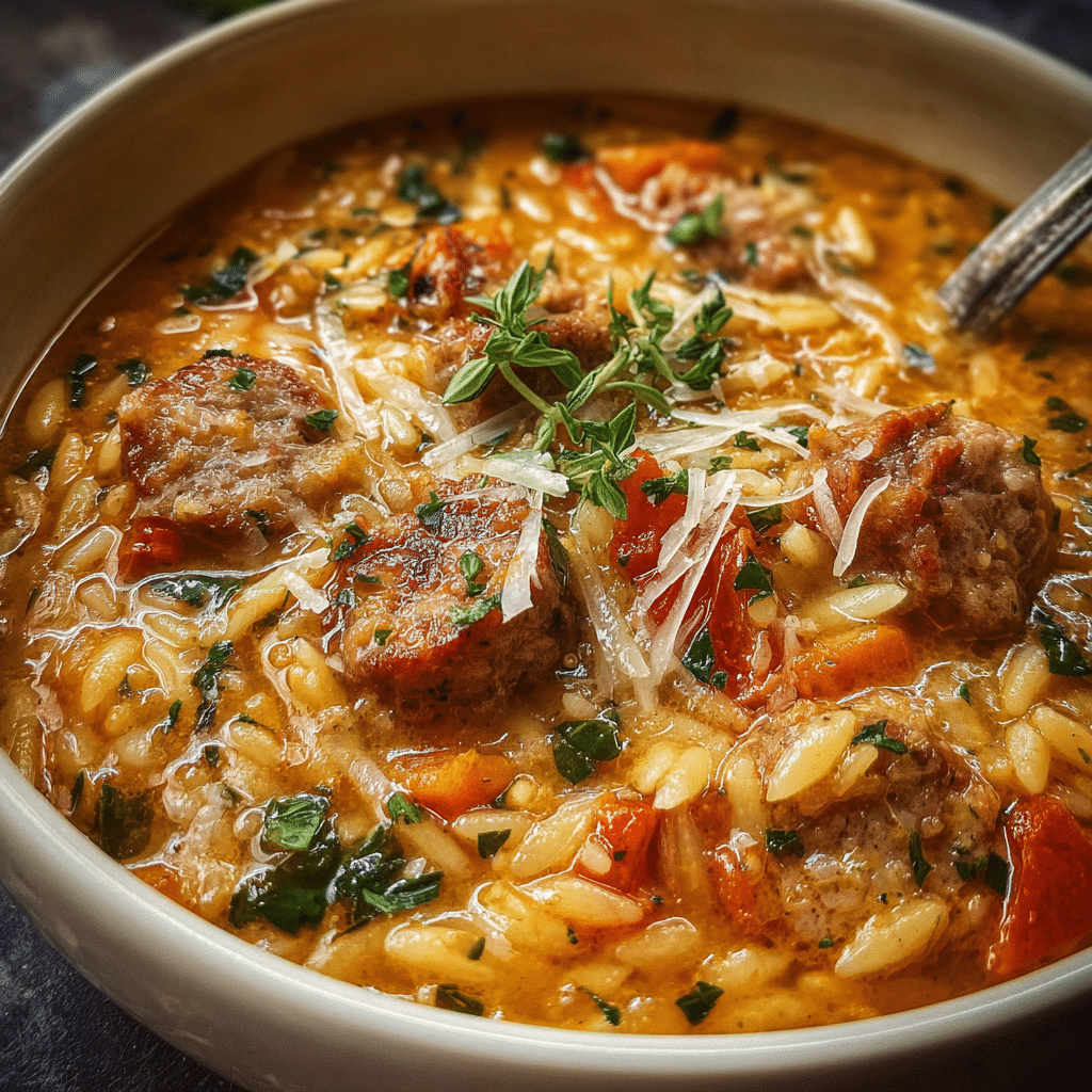 Marry Me Sausage Orzo Soup