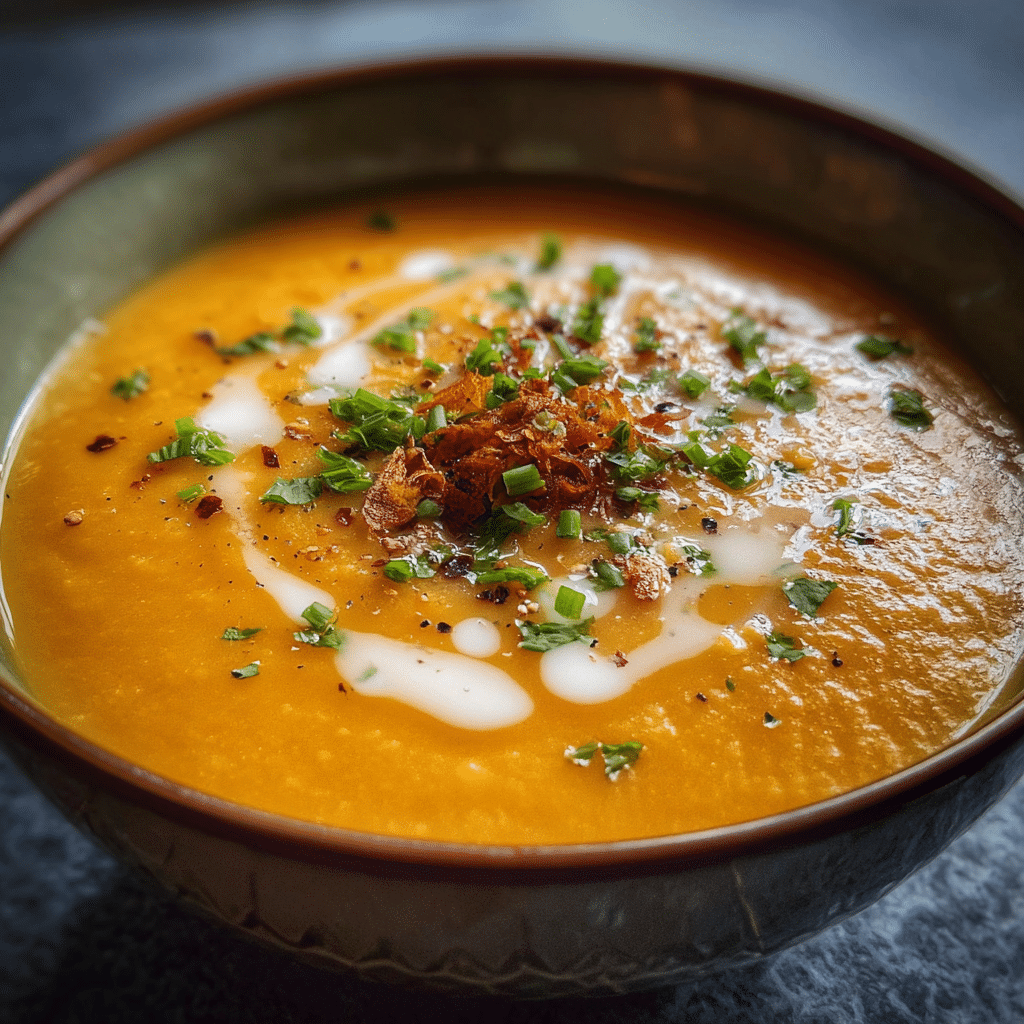 Moroccan Sweet Potato Soup