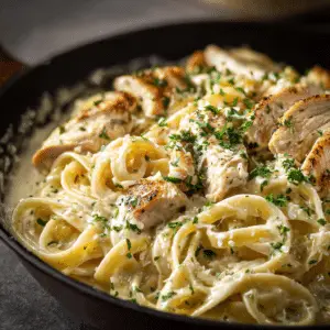 One Pot Chicken Alfredo Pasta