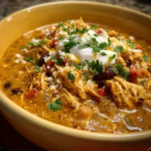 Slow Cooker Cream Cheese Chicken Chili