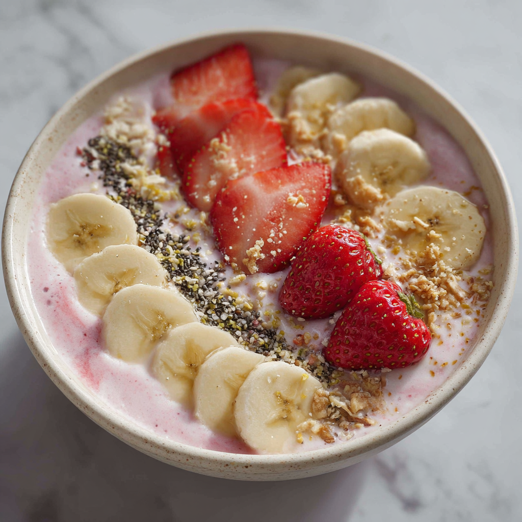 Strawberry Banana Smoothie Bowl