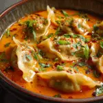 Thai Red Curry Dumpling Soup