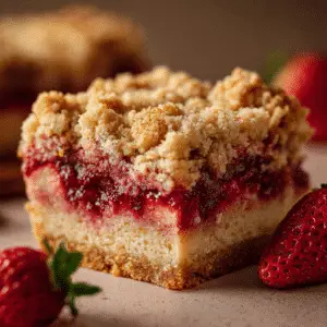 Vegan Strawberry Crumb Cake