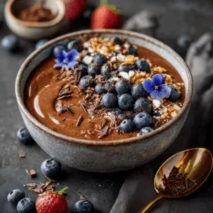 Chocolate Protein Smoothie Bowls