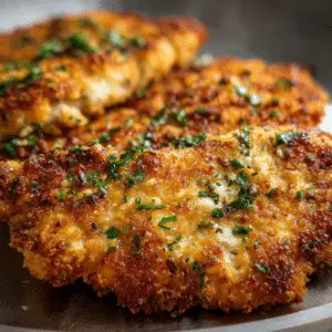 Crispy Parmesan Crusted Chicken