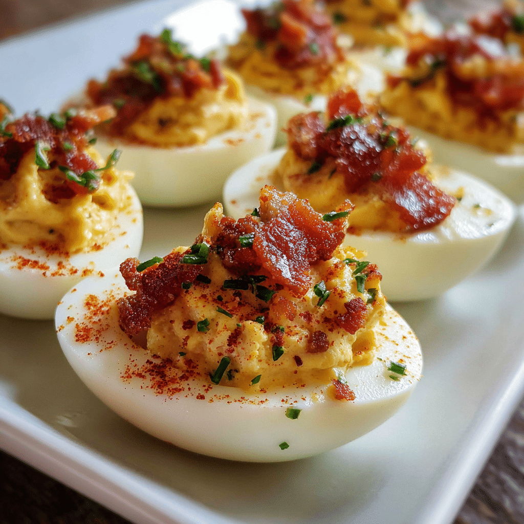 Deviled Eggs with Bacon